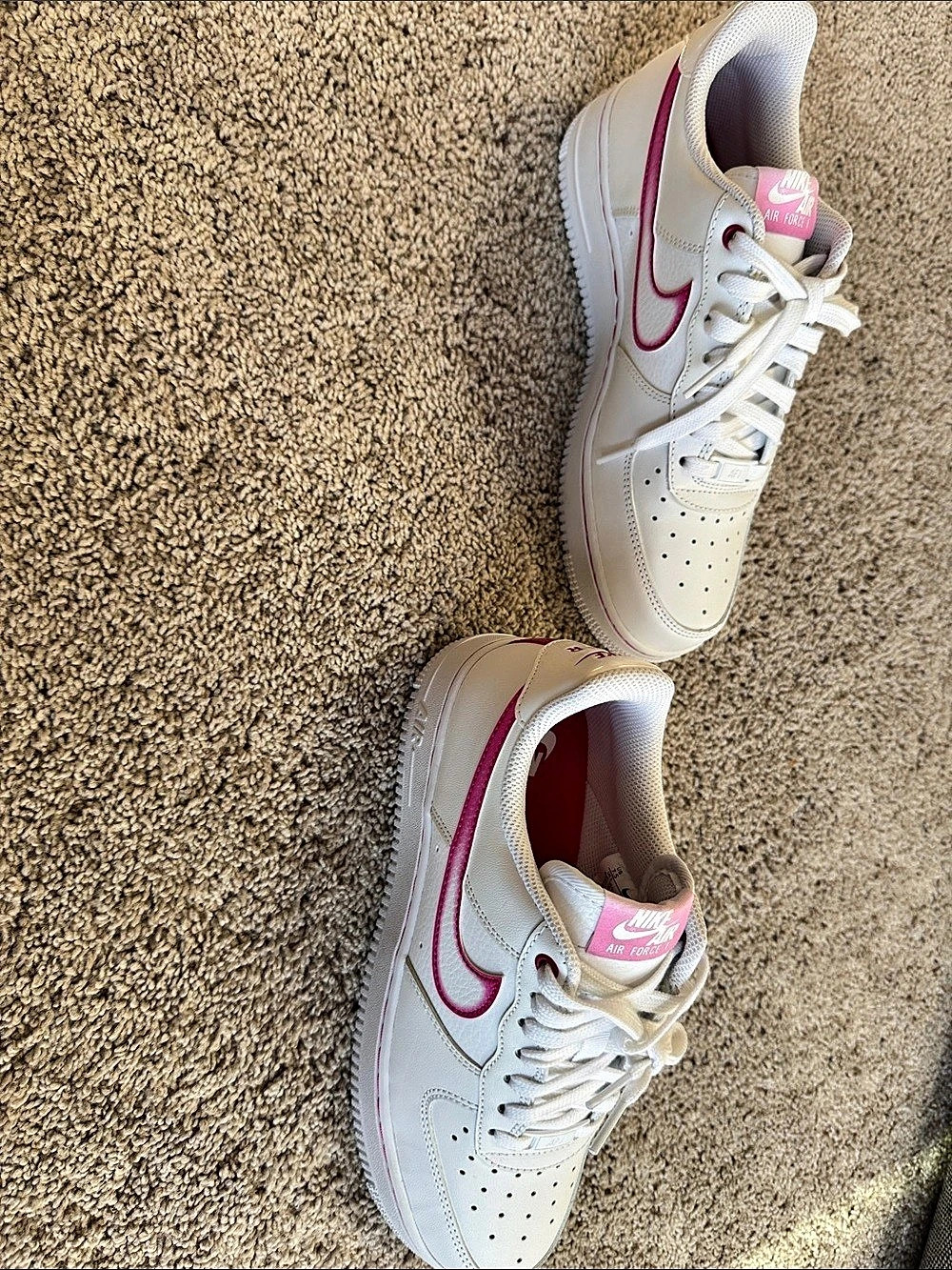 Nike Air Force 1 Low '07 'Pink Prime' White & Pink Sneakers